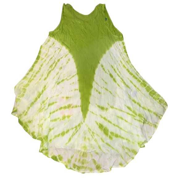 FREE SIZE Brush Printed Umbrella Dress / Beach Cover-Up - Free Size - Picture 13 of 13